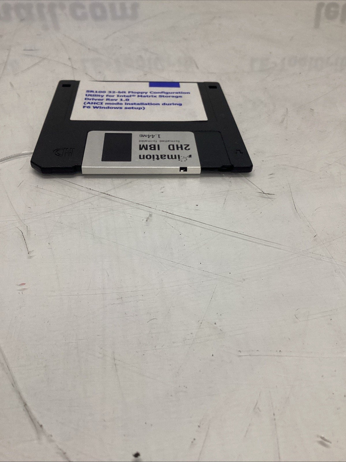 Intel AHCI Driver Floppy Disk SR100 32-bit Rev 1.0 for Windows F6 Setup P-782