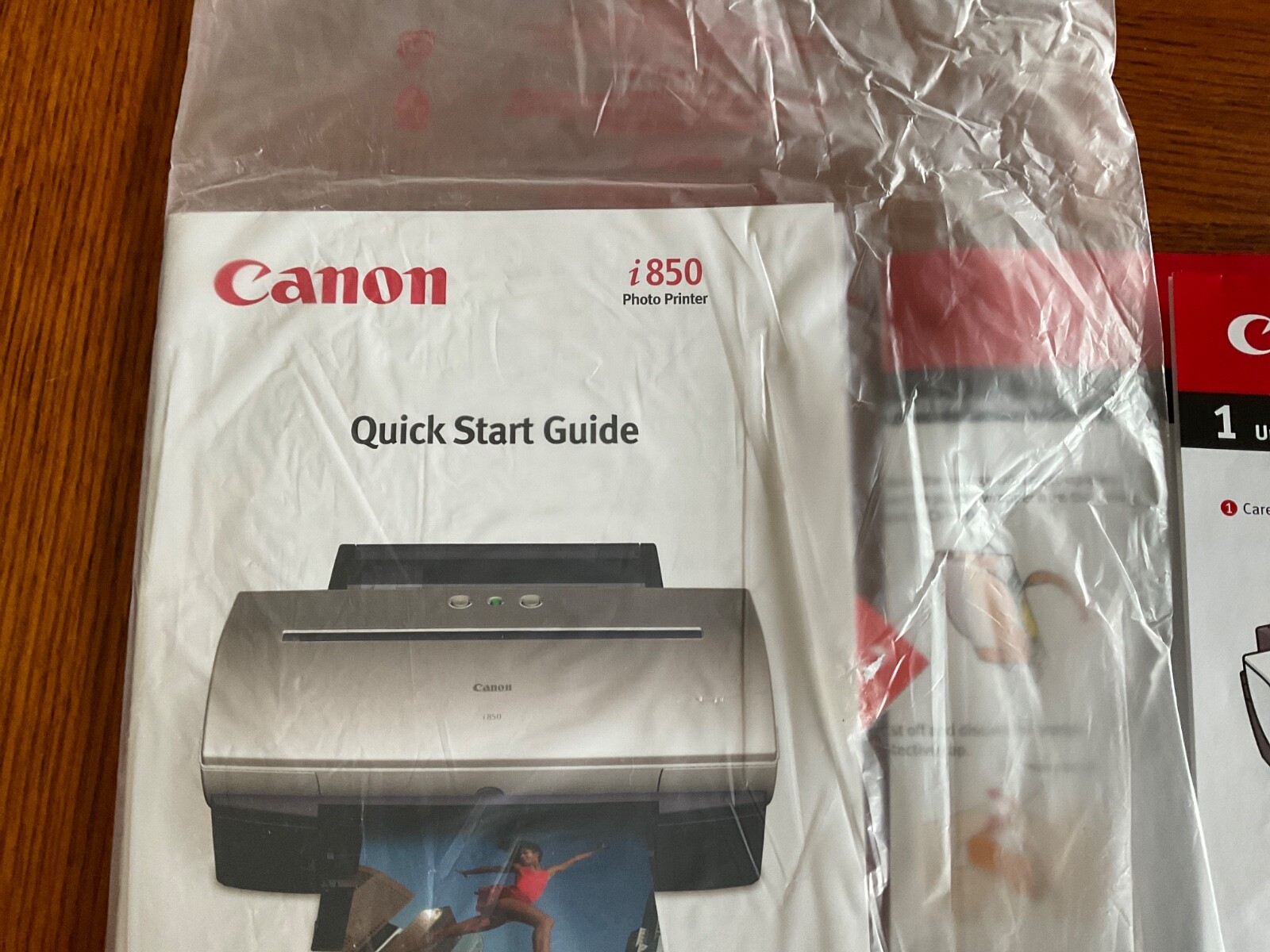 Quick Start User’s Guide Canon i860 Ink Jet Printer – Guide and fold out sheet