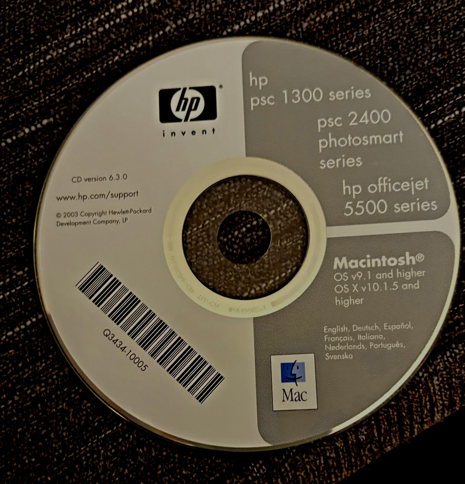 HP OfficeJet PSC 1300 series, psc 2400 photosmart, officejet 5500 series CD