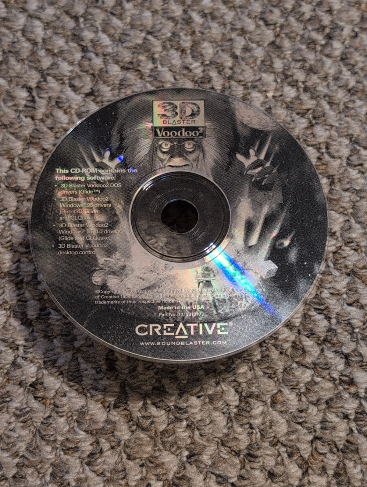 Creative 3D Blaster Voodoo 2 Driver Utility Software CD Win95/DOS/NT4 EN PC