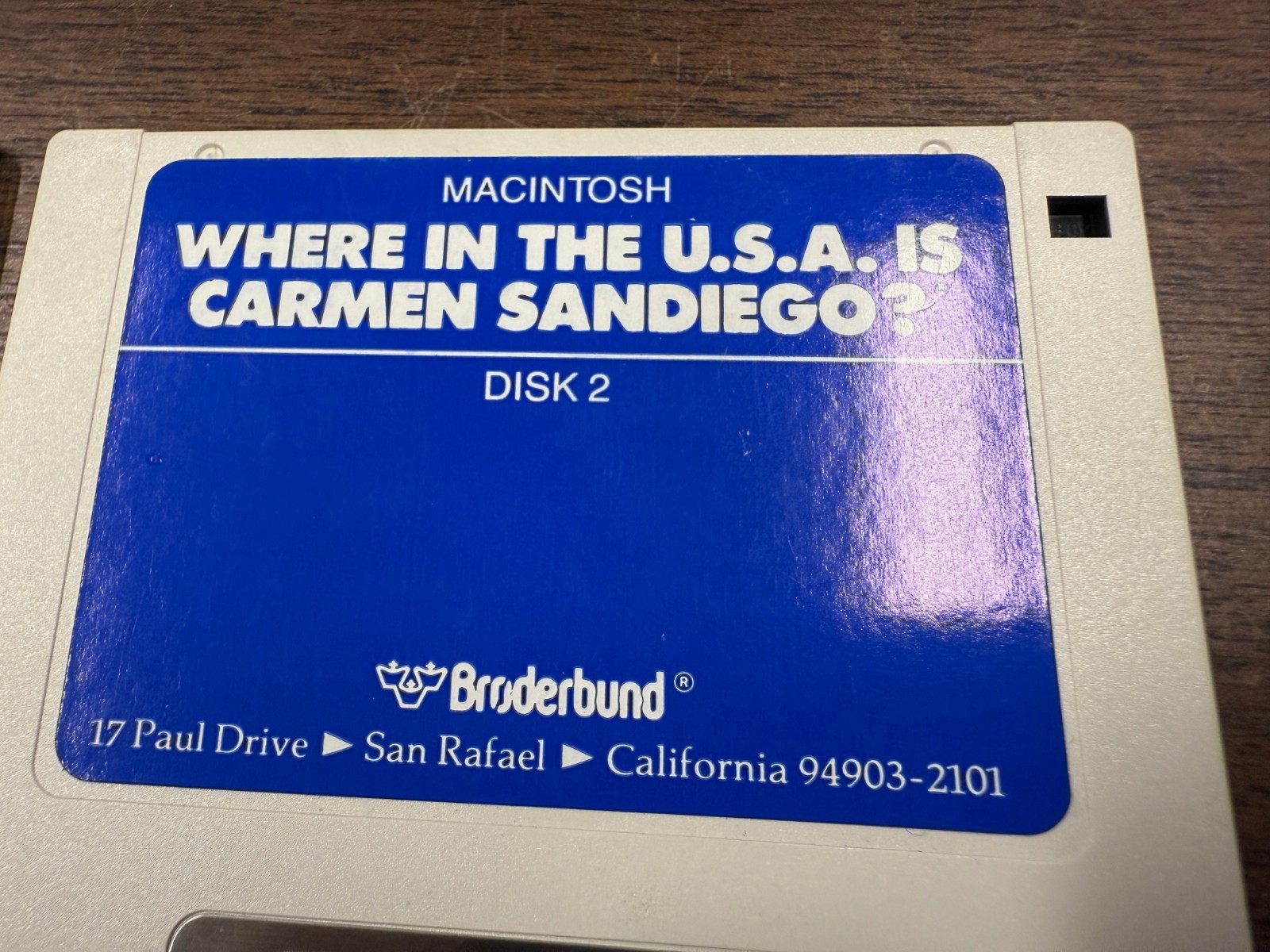 Vintage Apple software : Where in the U.S.A. is Carmen Sandiego?
