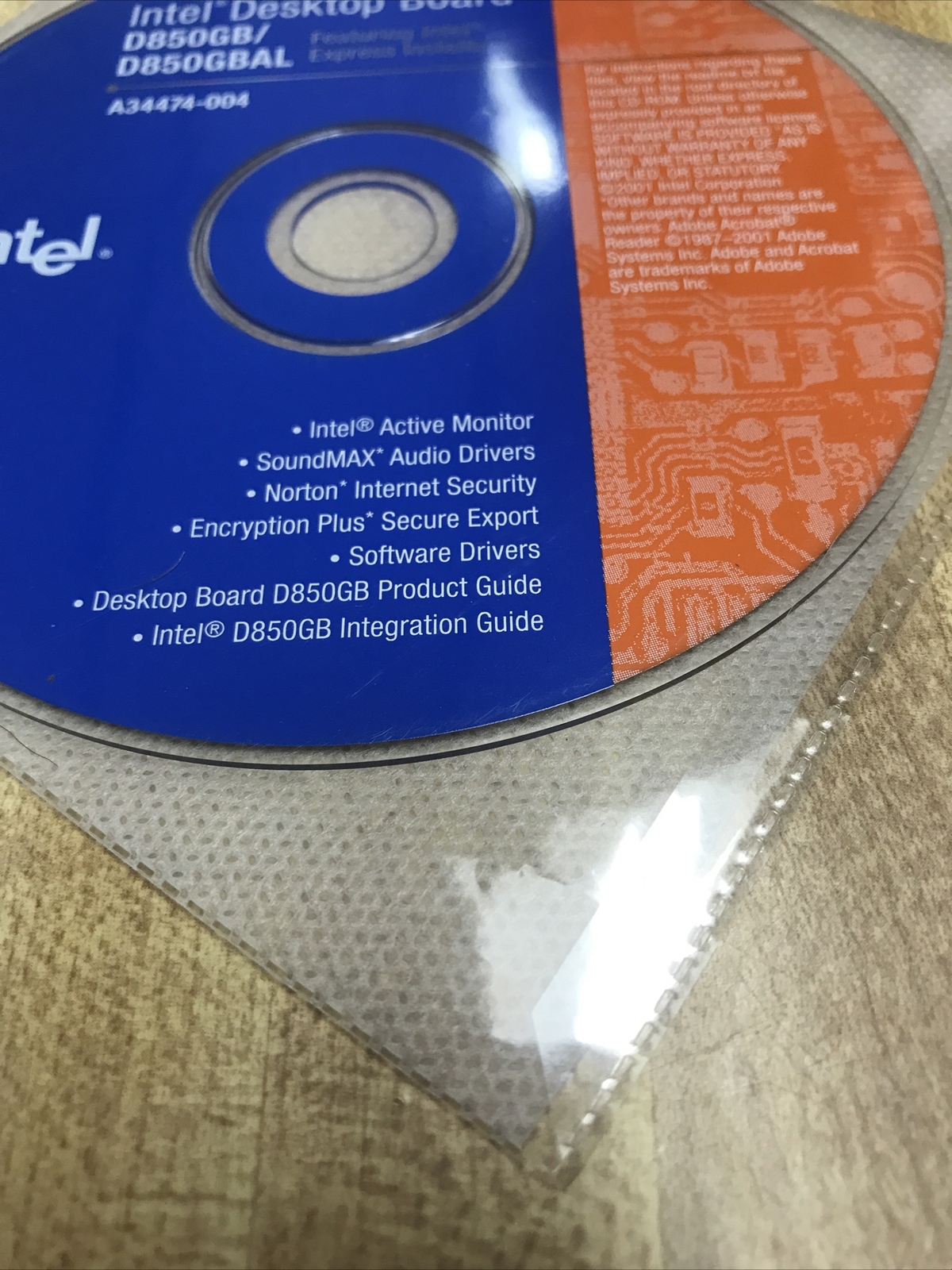 Intel Desktop Board D850GB/D850GBAL Software