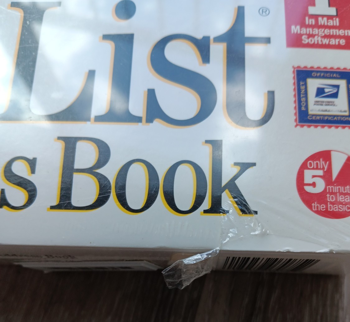 My Mail List & Address Book Software CD Windows 95 – NEW SEALED