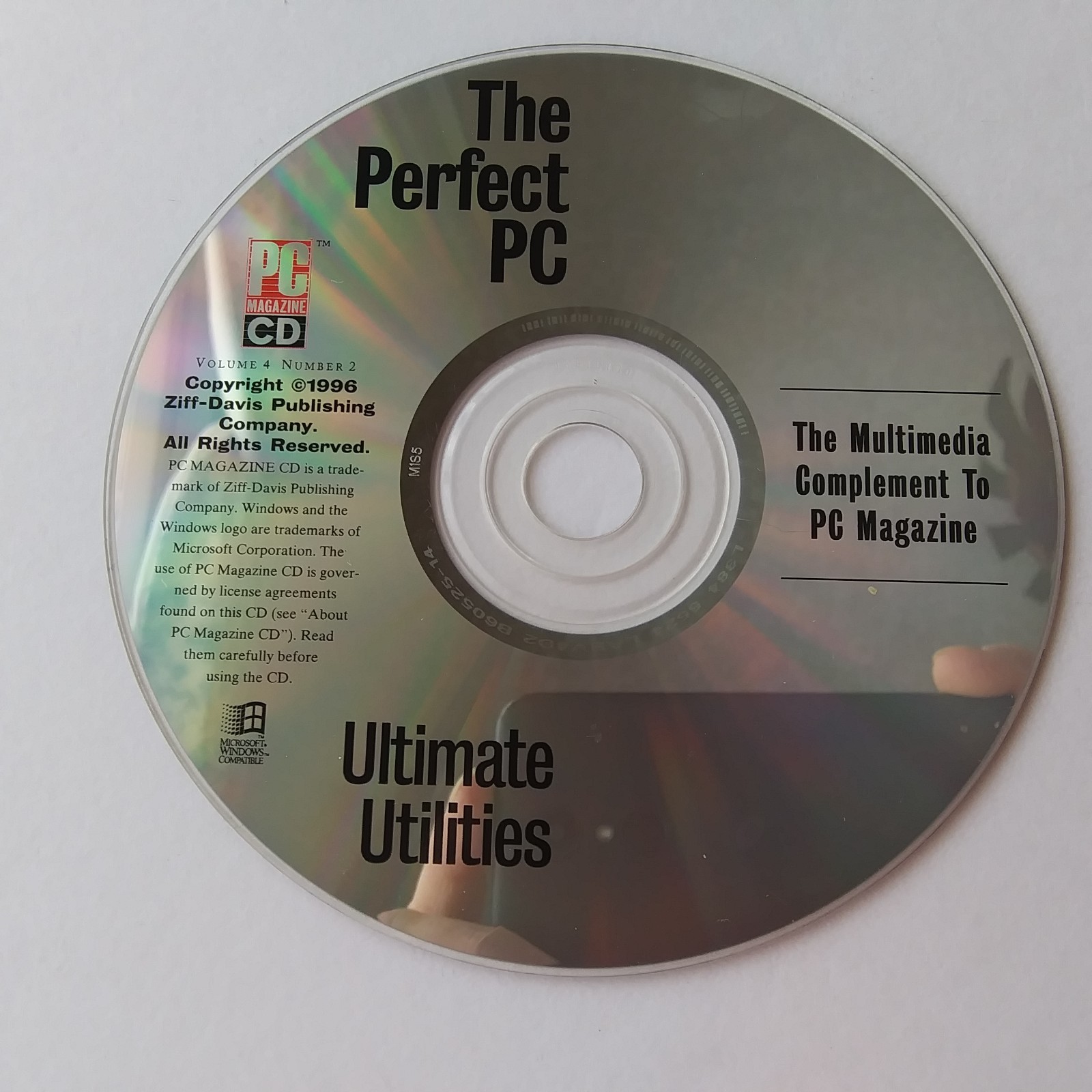 PC Magazine CD The Perfect PC Ultimate Utilities Vol 4 No 2 1996 Windows