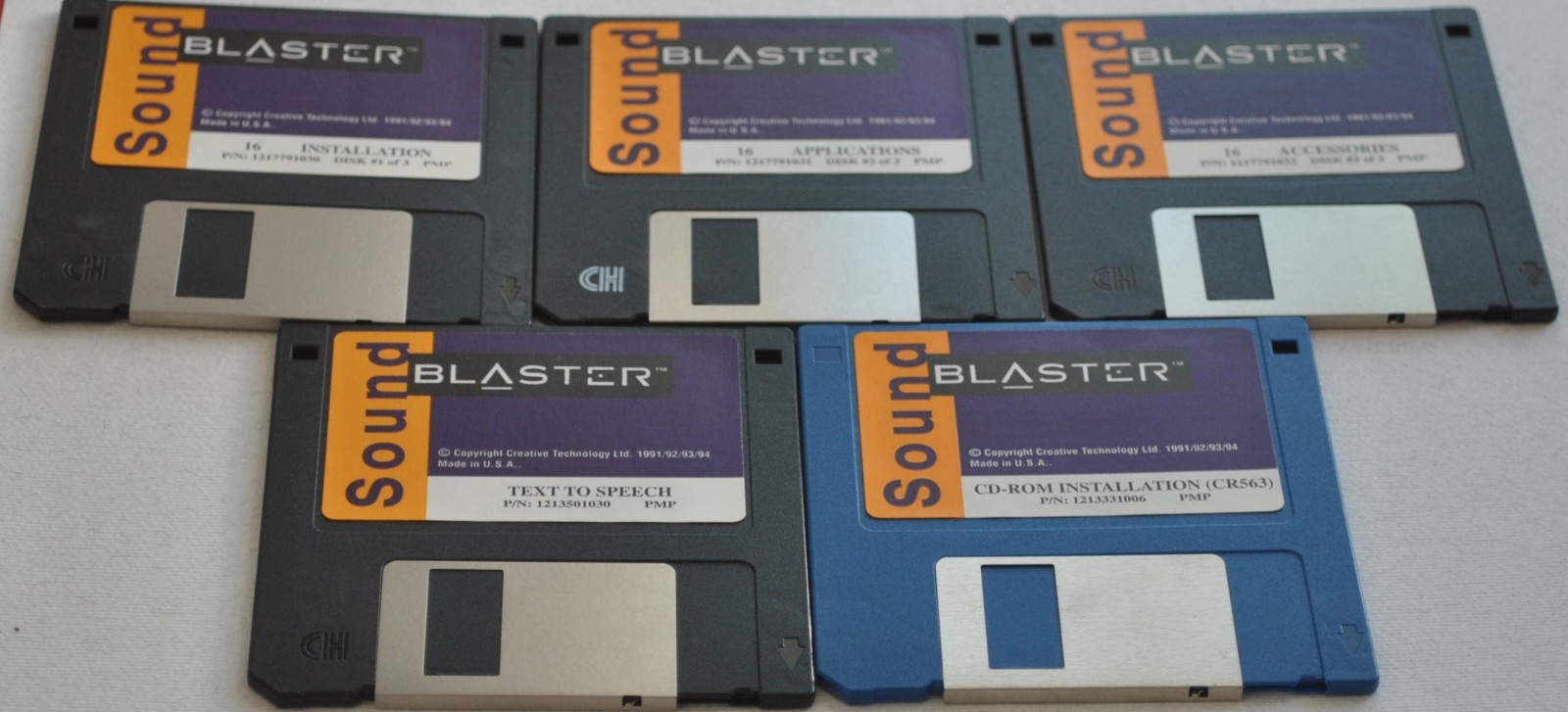 🕹 Vintage Sound Blaster, Apps 3.5″ Floppy Disks