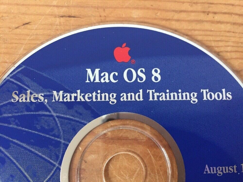 Set of 2 1997 Macintosh Mac OS 8 Fundamental Sales Marketing Training Tools CDs