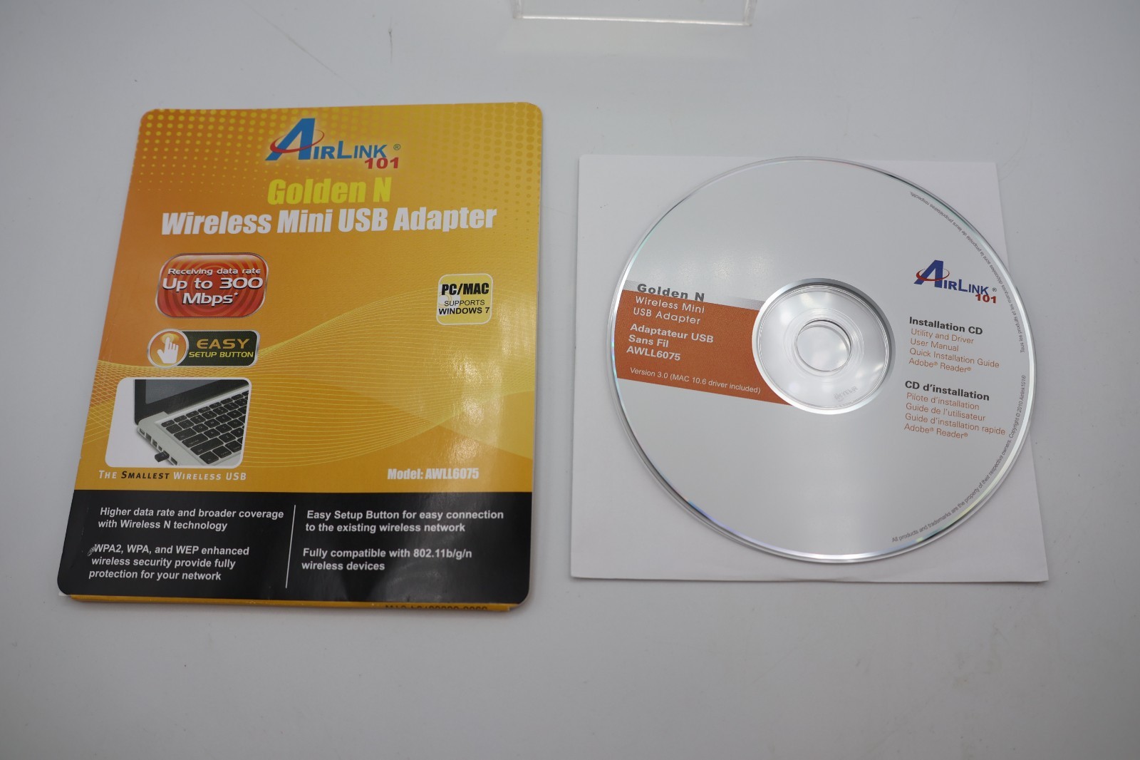 AirLink 101, 150N Wireless PCI Adapter CD-ROM- CD ONLY- Dut’s Deals
