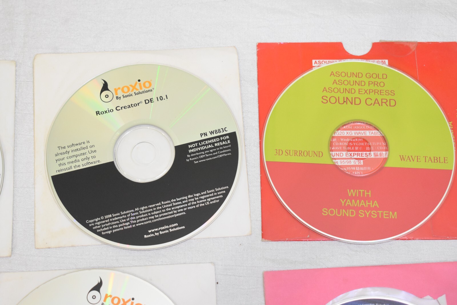 Computer Driver Installation Disc LOT of 8 D-Link/Yamaha/Roxio MORE