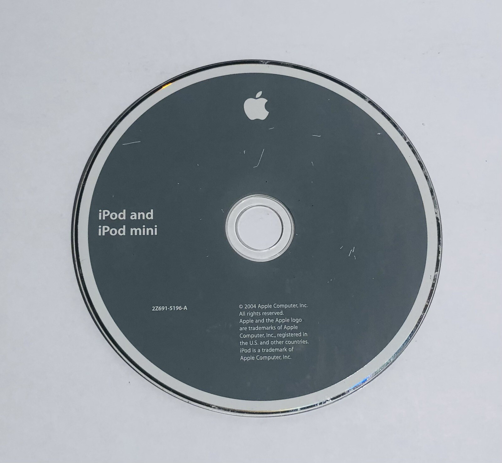 Apple iPod and IPod Mini 2004 Installation CD 2Z691-5196-A