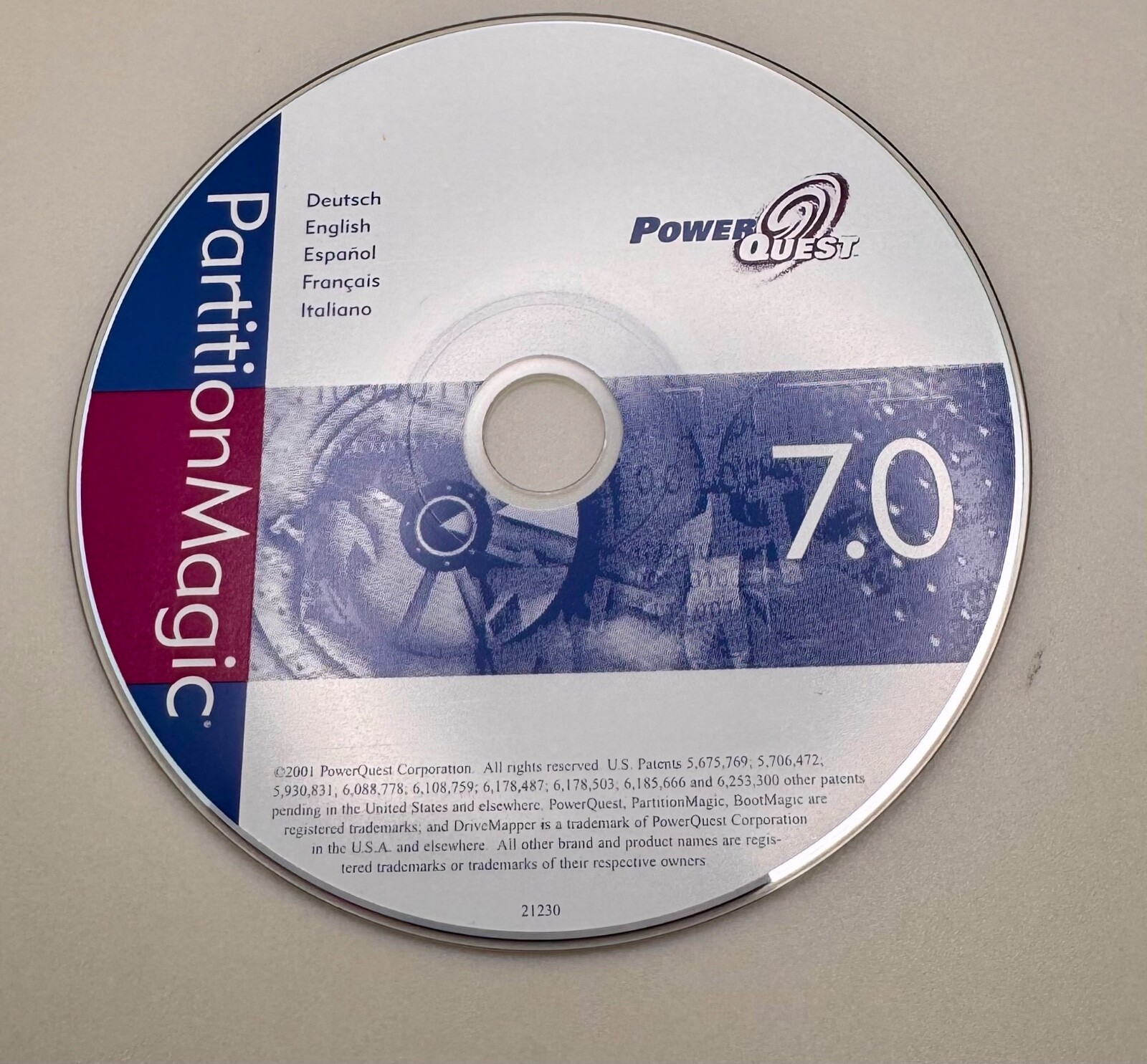 Power Quest ® Drive Image ® 7.0 On CD ROM
