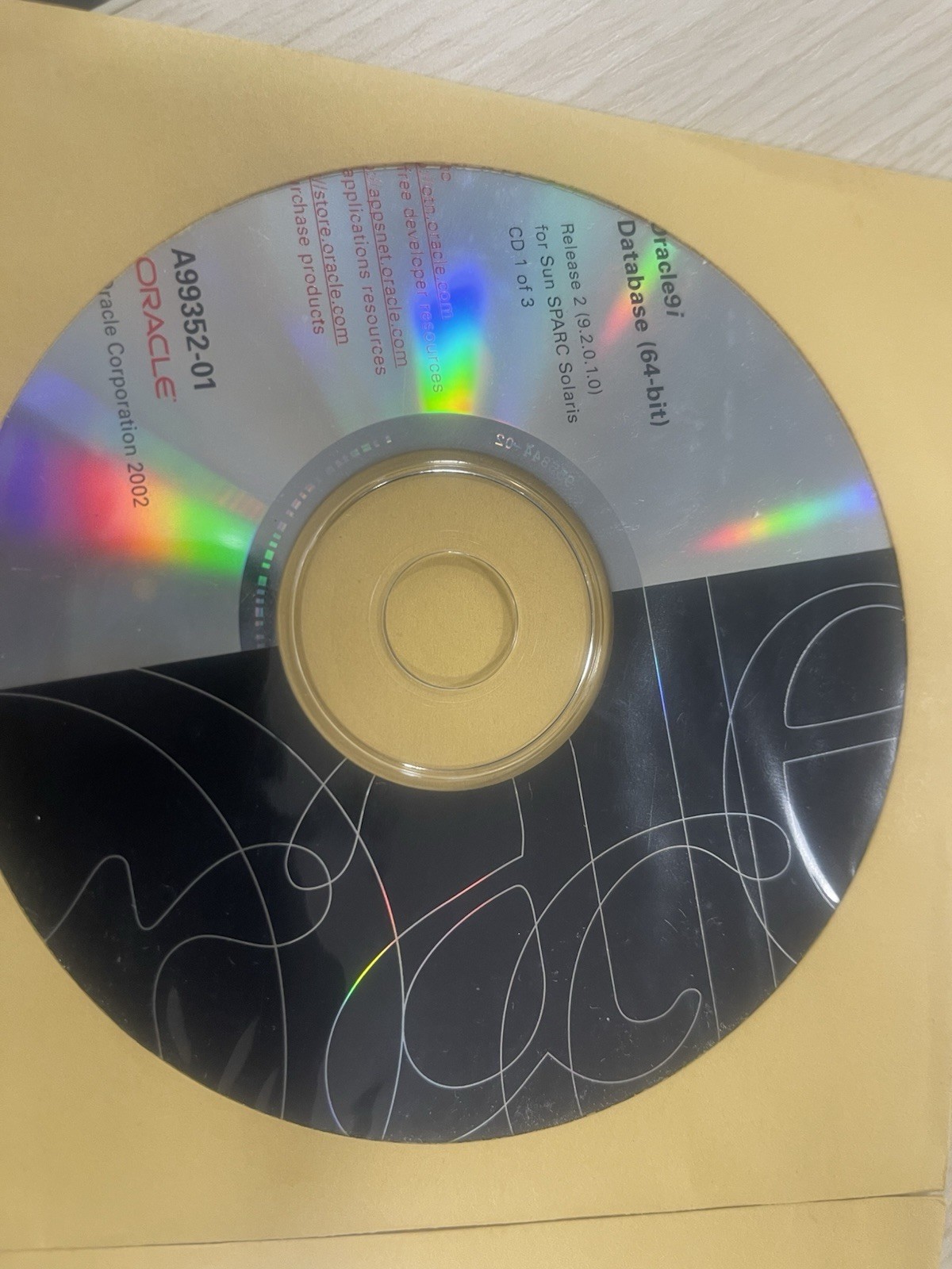 Sealed Oracle9i Database Release 2 64-bit Solaris SPARC 3CD Set Rare