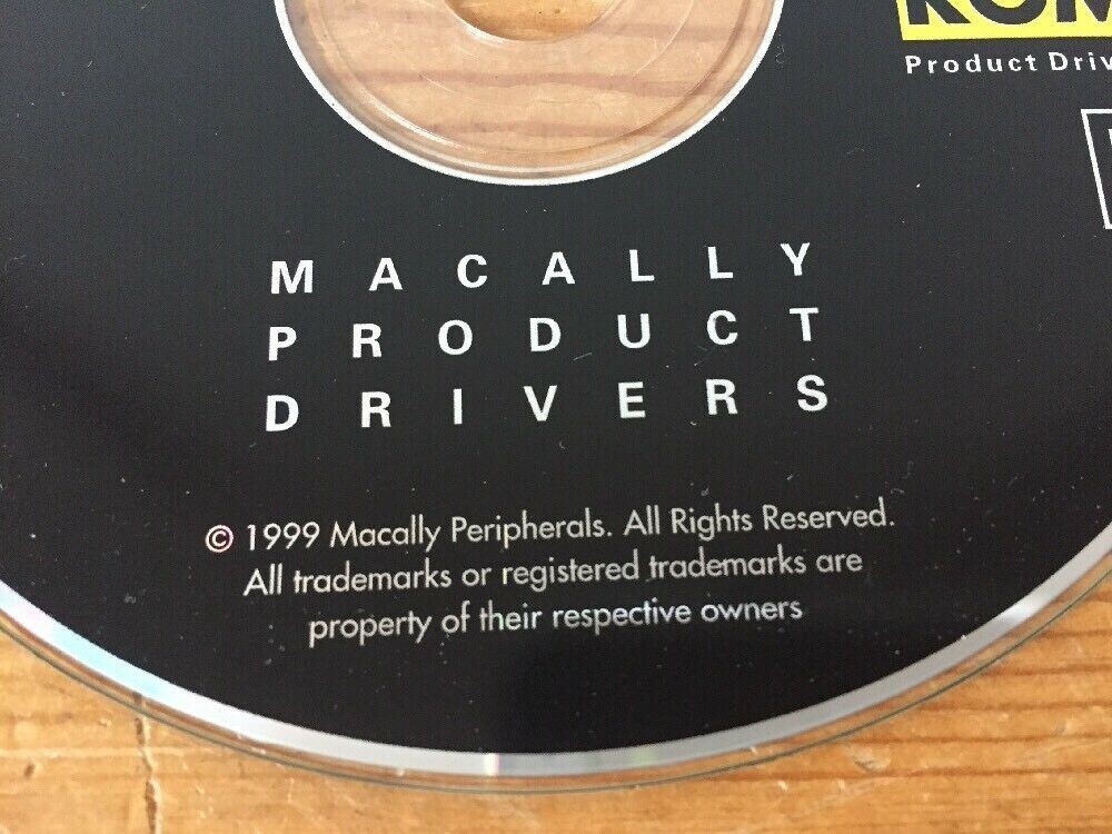 Fall 1999 Macally Product Drivers For Mac Macintosh Computers CD-ROM
