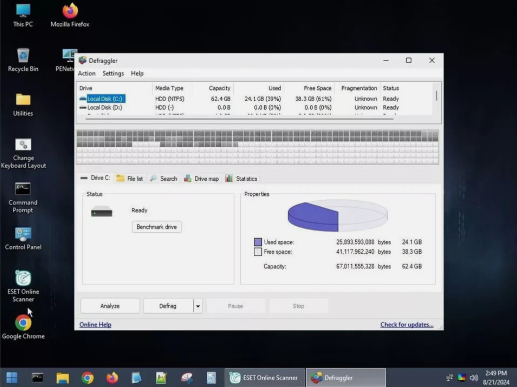 Hiren’s Boot DVD PE 1.0.8 Recover & Repair Windows XP 7 8 10 & 11 CD