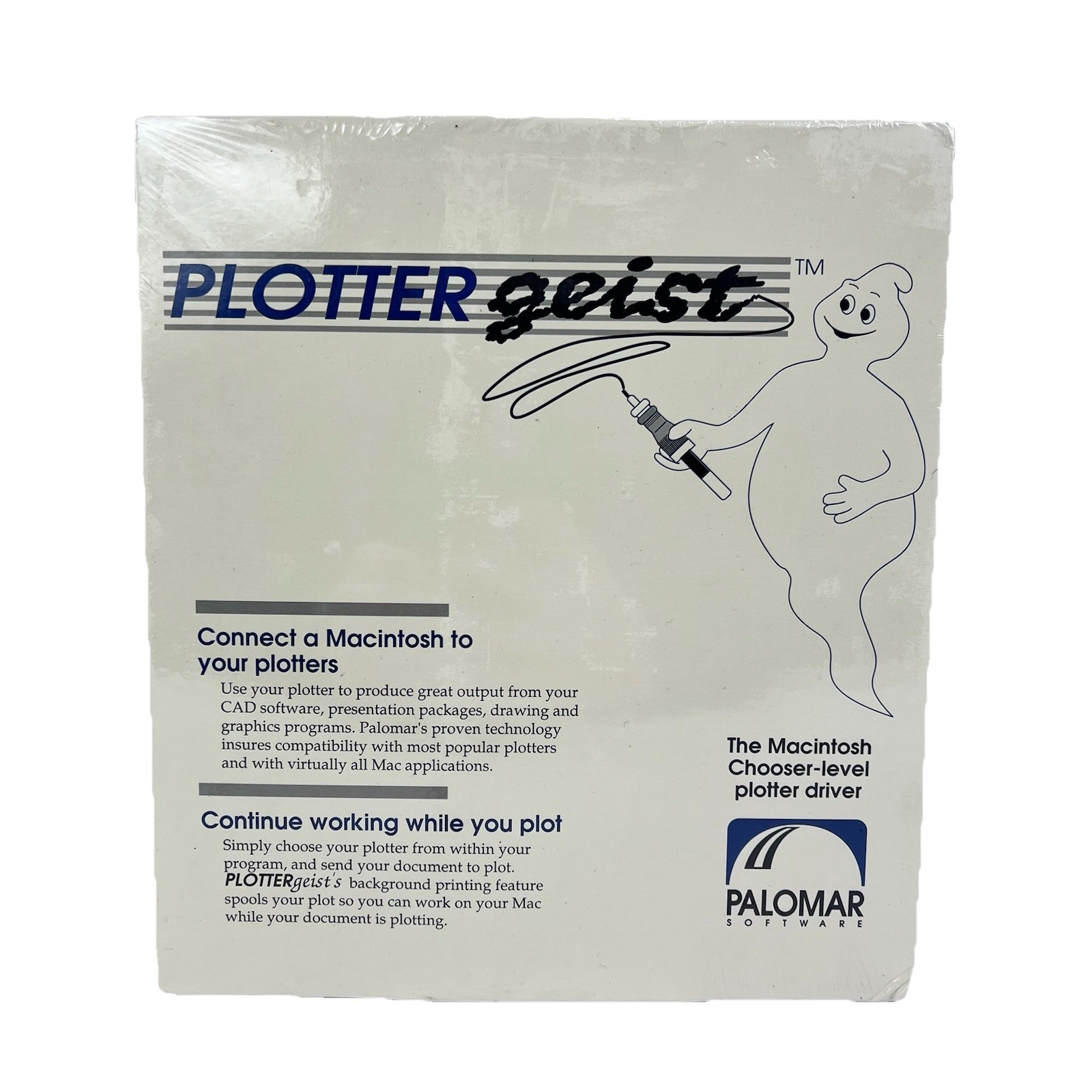 Vintage Macintosh Apple Plotter Geist Plot Program Driver Software Palomar New