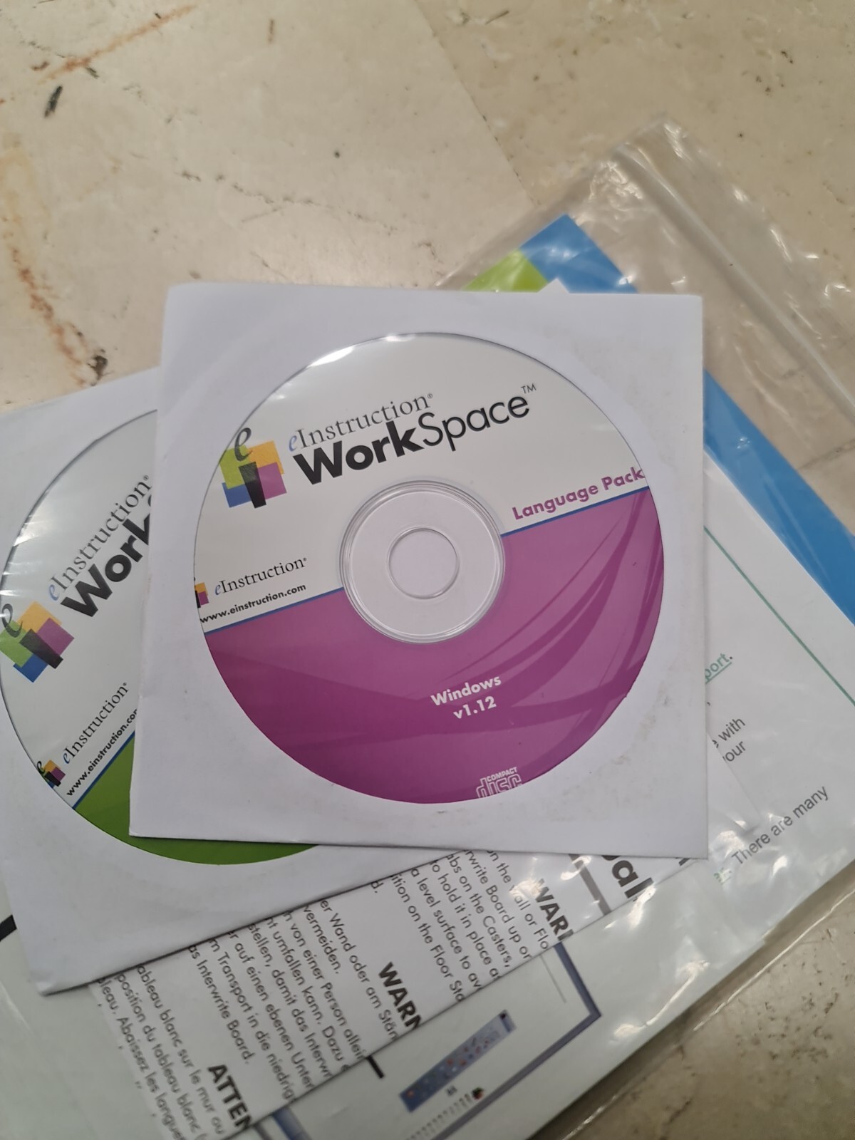 instruction workspace language pack + content + product key + manuals