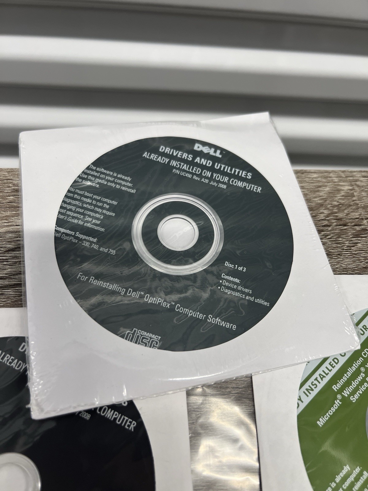 LOT OEM Dell CD Optiplex PC Drivers OS & Office 2007 Utilities 330 740 755 Disc