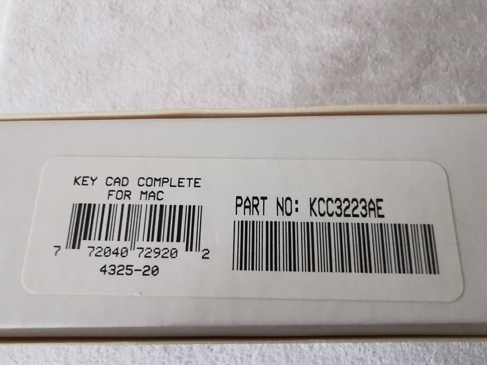 Key CAD Complete Disk Floopy 5.1 Version & Manual for Mac 1994 SoftKey
