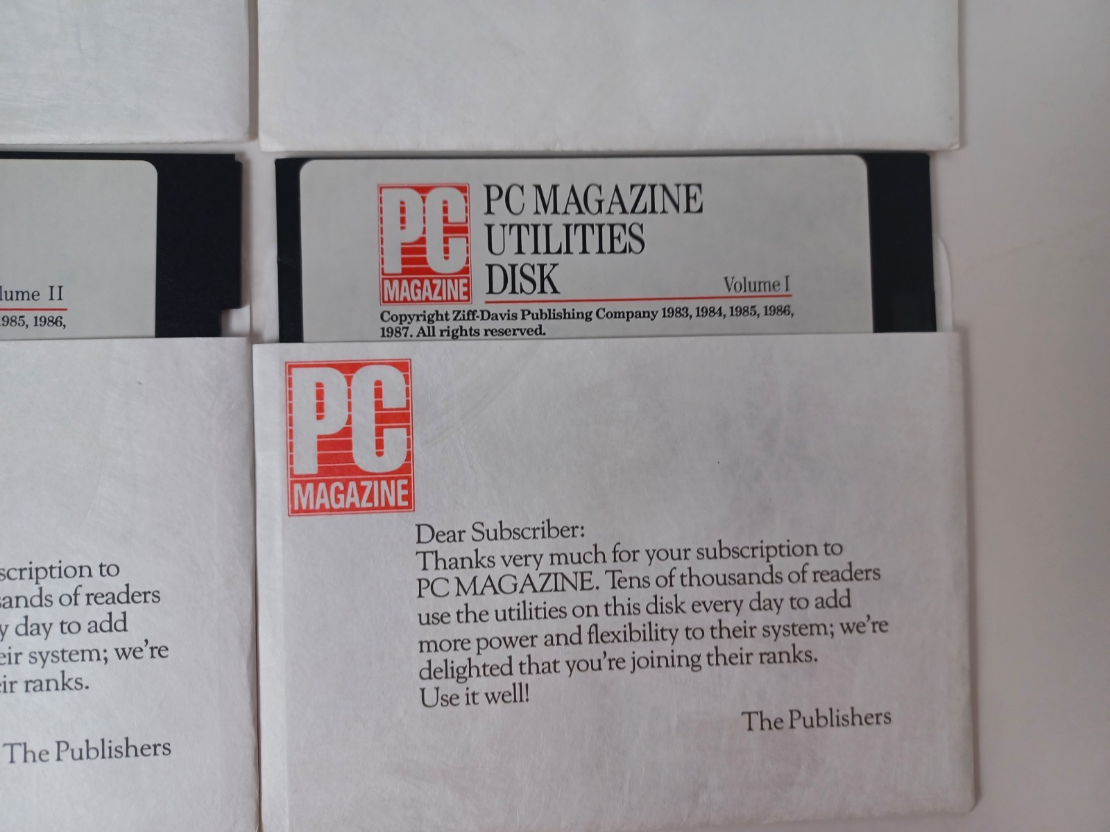 PC Magazine Utilities Disk I, II, III + DOS Power Tools – 5.25″ Floppy Disks
