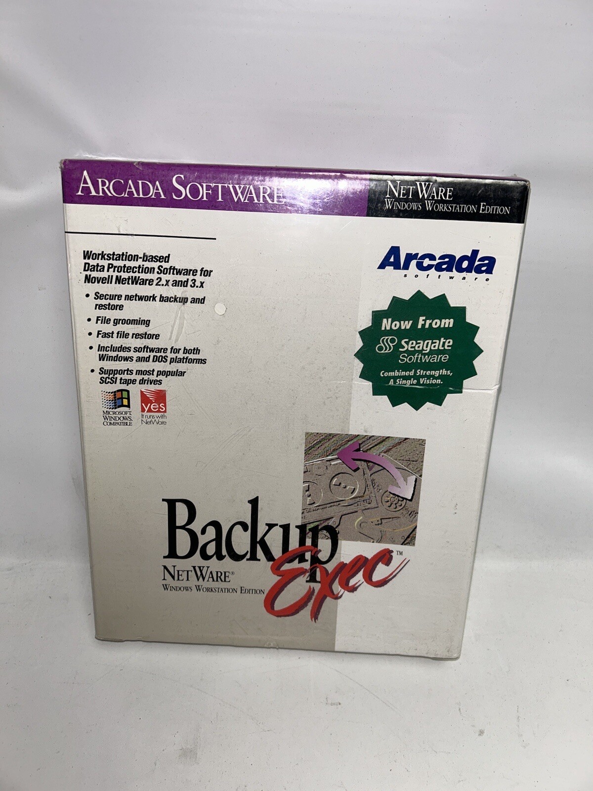 Vintage 1994 Arcada Software Backup Exec NetWare Enterprise Edition New Sealed