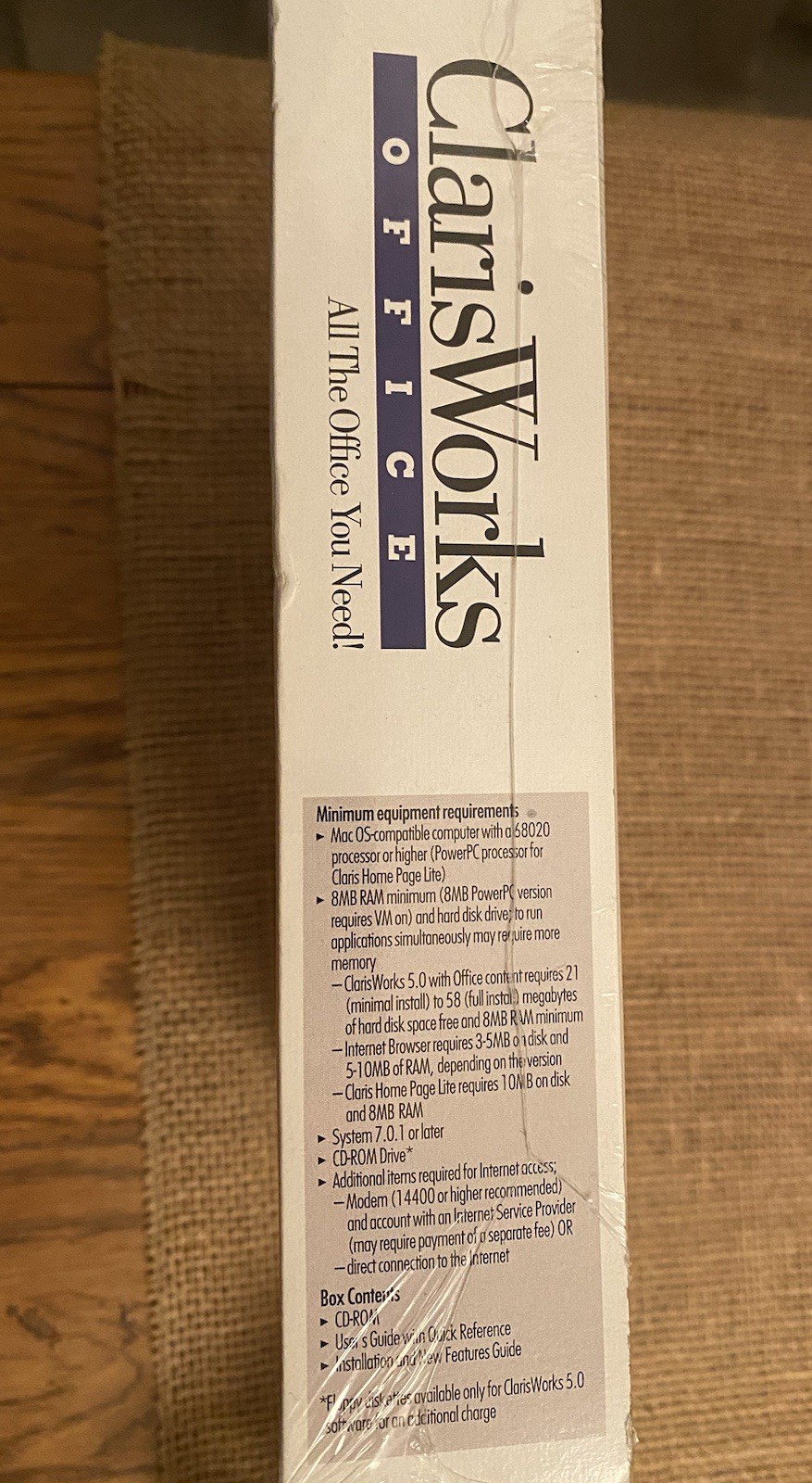 Vintage Software IBM PC ClarisWorks Office 5.0 1997 NOS Sealed