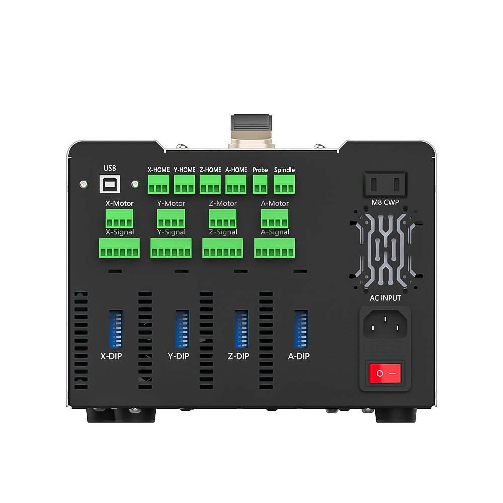 Mini UC300 Mach3 4-axis CNC Control Box with MPG Handwheel for Engarving Router