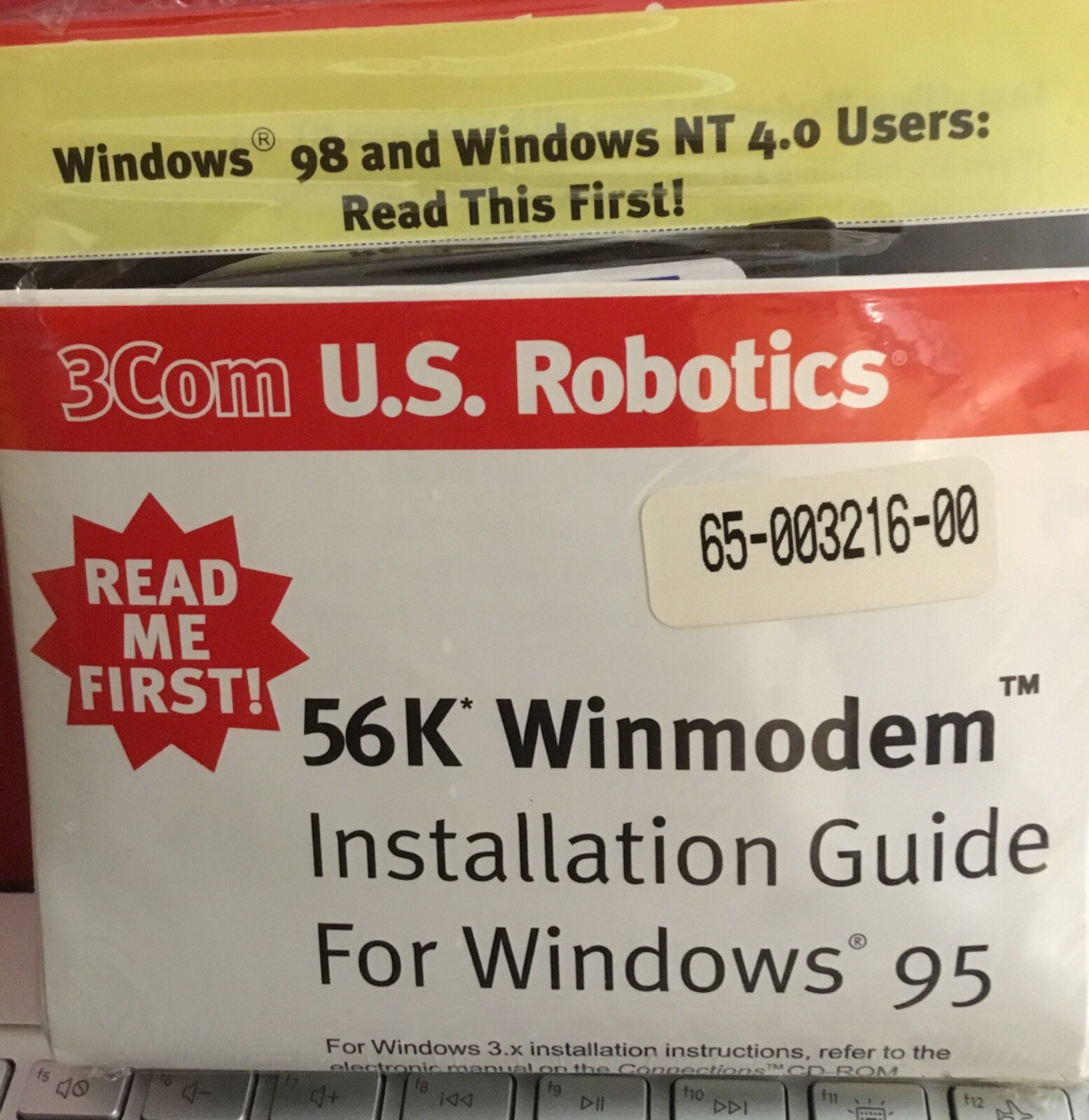 3Com US Robotics 56K Winxmodem Installation Guide Disk Windows 95/98