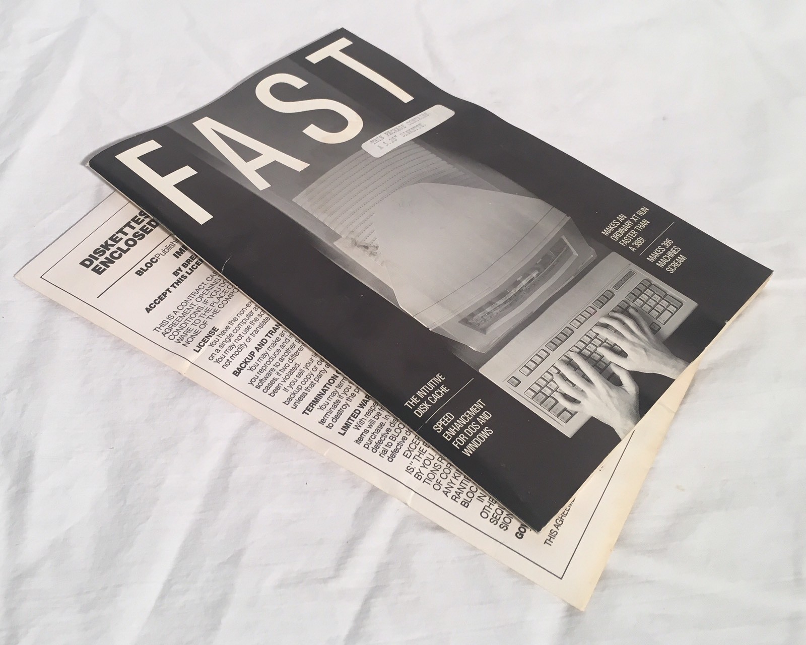 FAST Vintage DOS Utility Software 5.25″ Disk & Manual Bloc Publishing