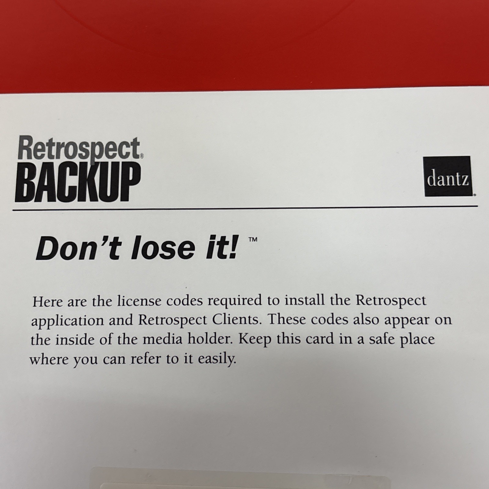Vintage Dantz Retrospect Workgroup Backup V4.3 Macintosh With Box