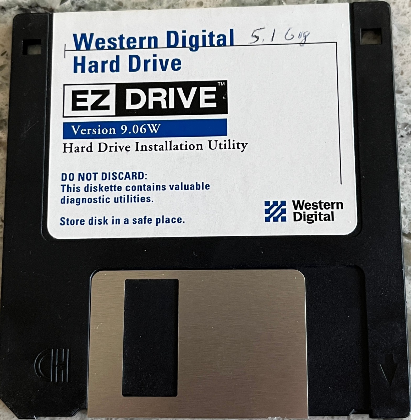 Western Digital EZ Hard Drive v9.06w 3.5″ Floppy Disk