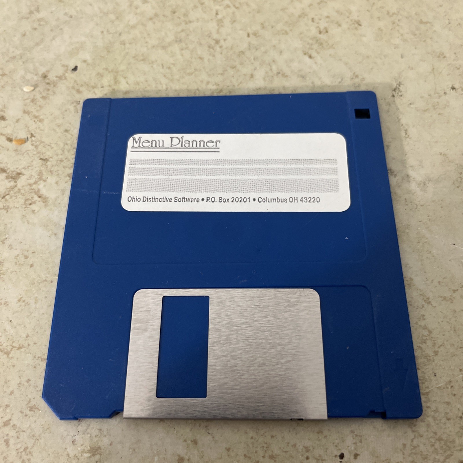 Menu Planner 3.5 Floppy Disk