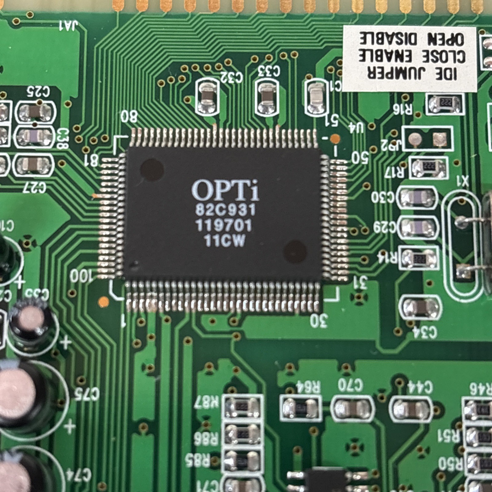 Vintage Opti OP931-3DIS Sound Card, Box and 3-1/2″ Floppy Disk
