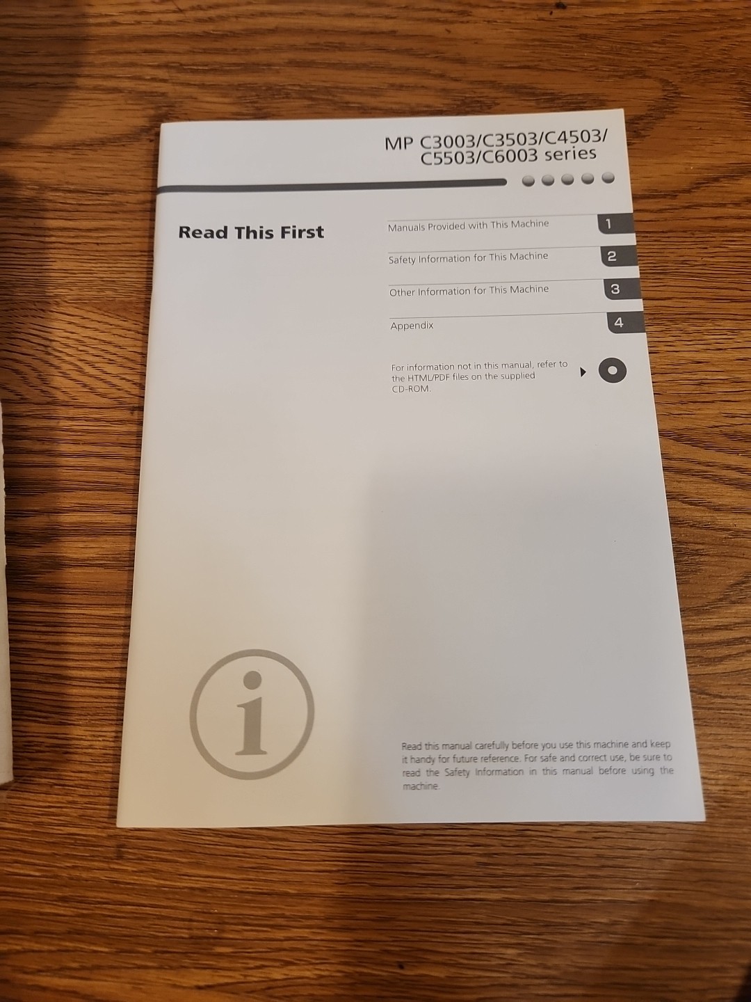 Ricoh Lanier Savin MP Printer Scanner Drivers Maintenance Sticker Caster Kit