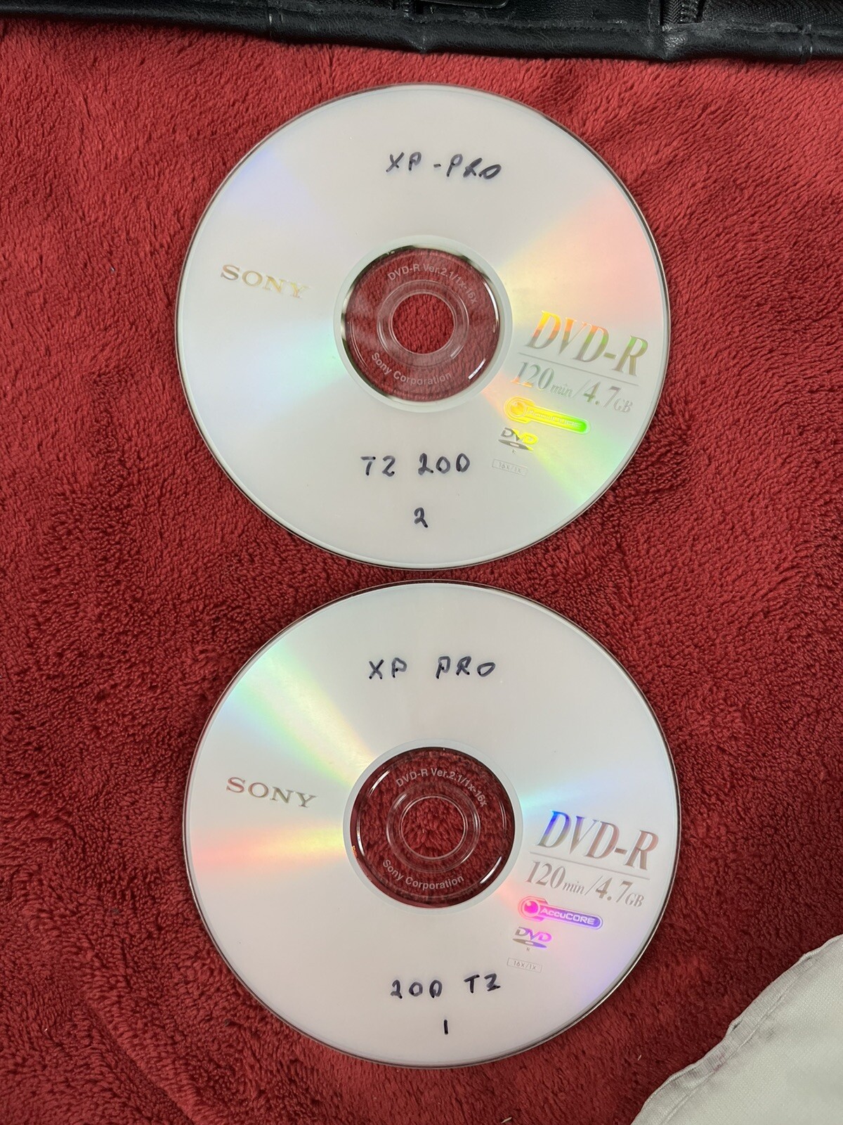 Sony VAIO VGN-TZ200 Series Recovery Disks Windows XP