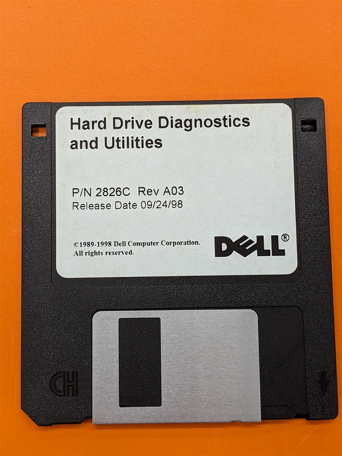 ⭐️⭐️⭐️⭐️⭐️ Dell Hard Drive Diagnostics and Utilities 3.5″ Floppy Disk P/N 2826C