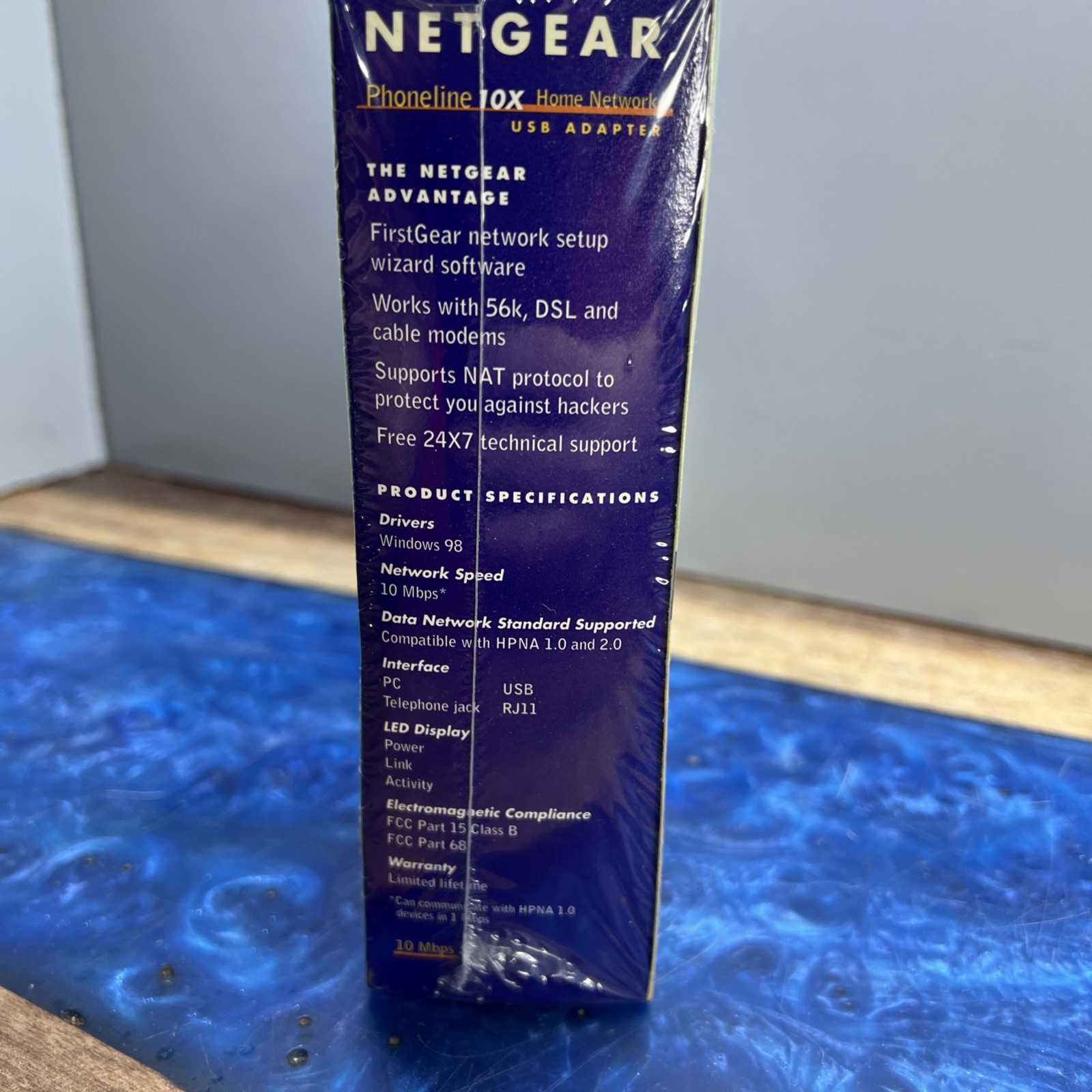 NEW Netgear PA101 Phoneline 10x Home Network USB Adapter SEALED IN BOX