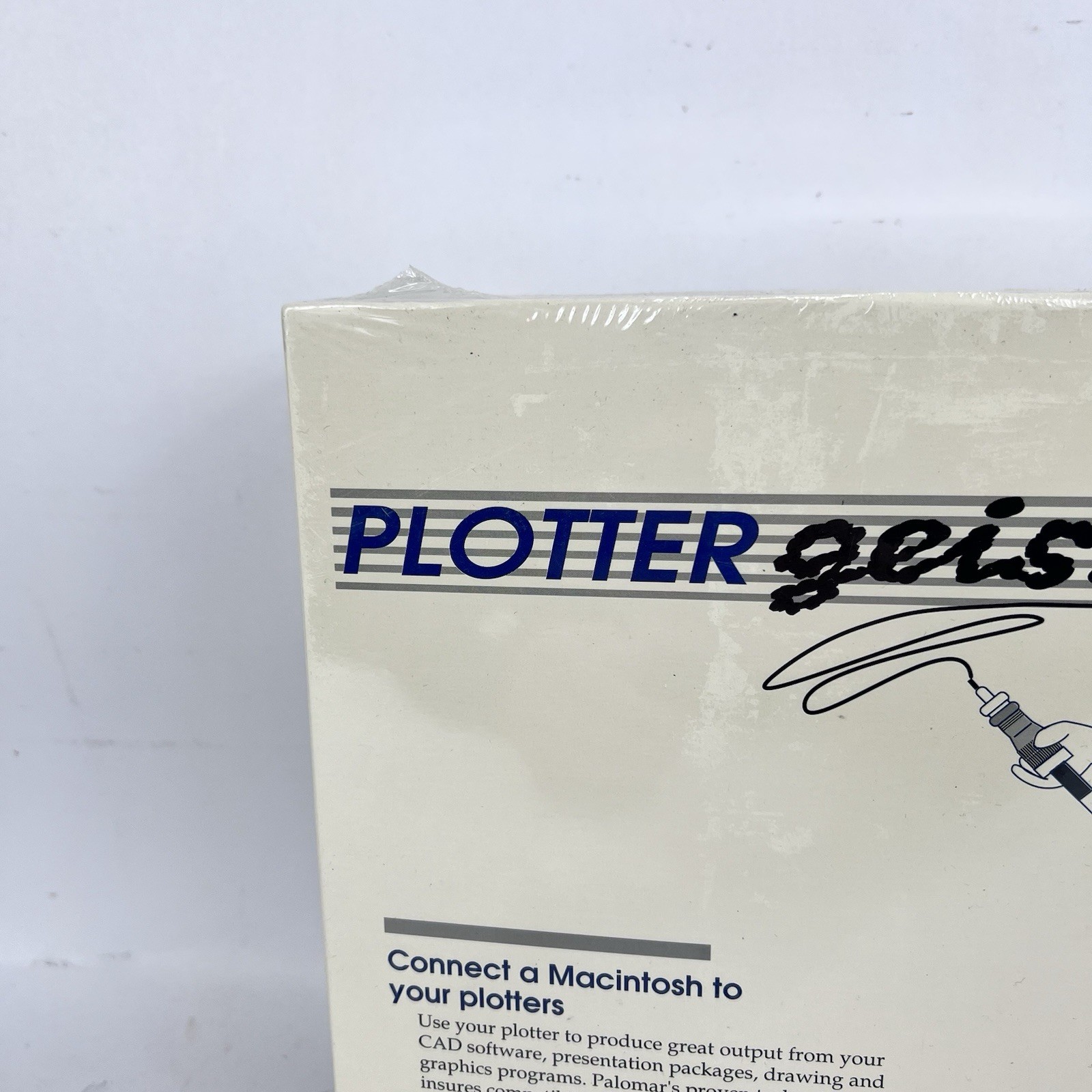 Vintage Macintosh Apple Plotter Geist Plot Program Driver Software Palomar New