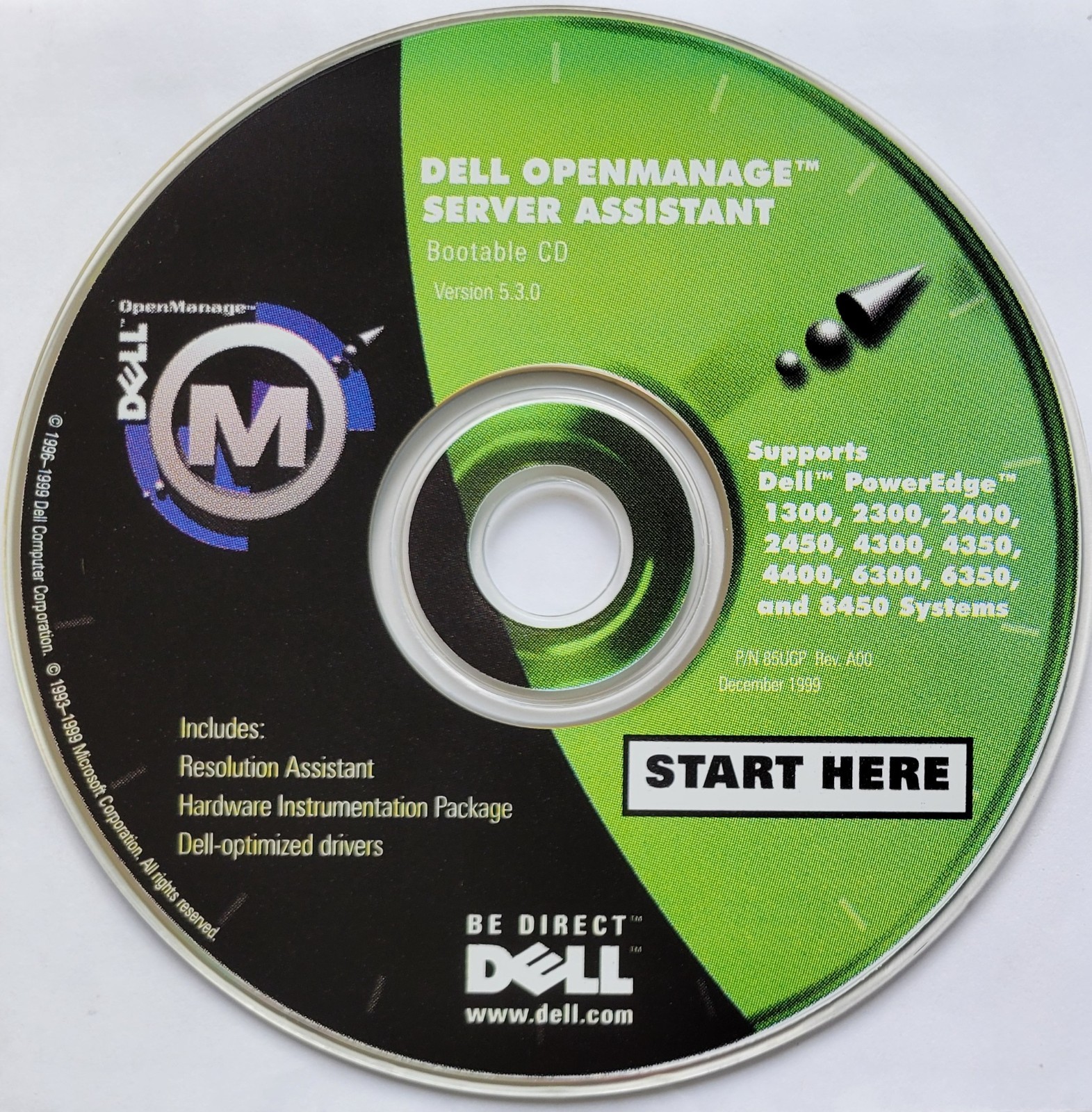 Vintage – Dell OpenManage Server Assistant Bootable CD Version 5.3.0, 1999