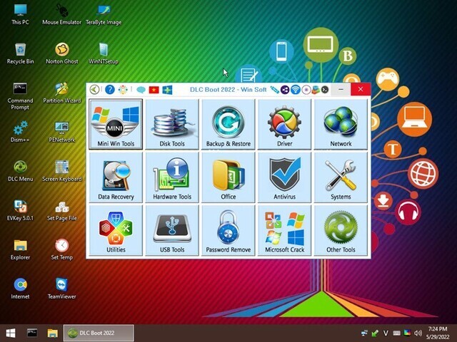 DLC Boot 2022 Flash Drive Live Ultimate Bootable Tools for System Repair USB