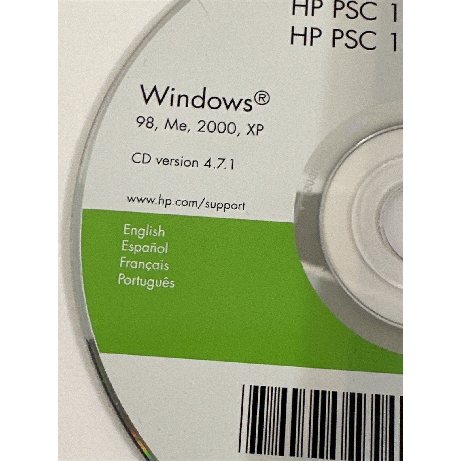 HP PSC 1400 1500 1600 Series Printer Software Driver CD Windows XP 98