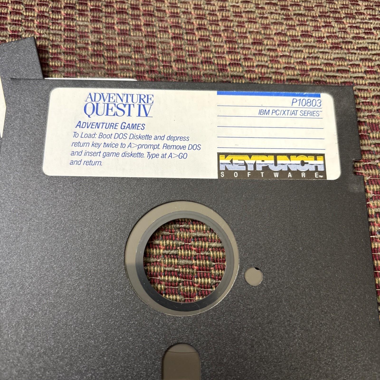 Adventure Quest IV Adventure Games Strategy Simulations for IBM 5.25 Media