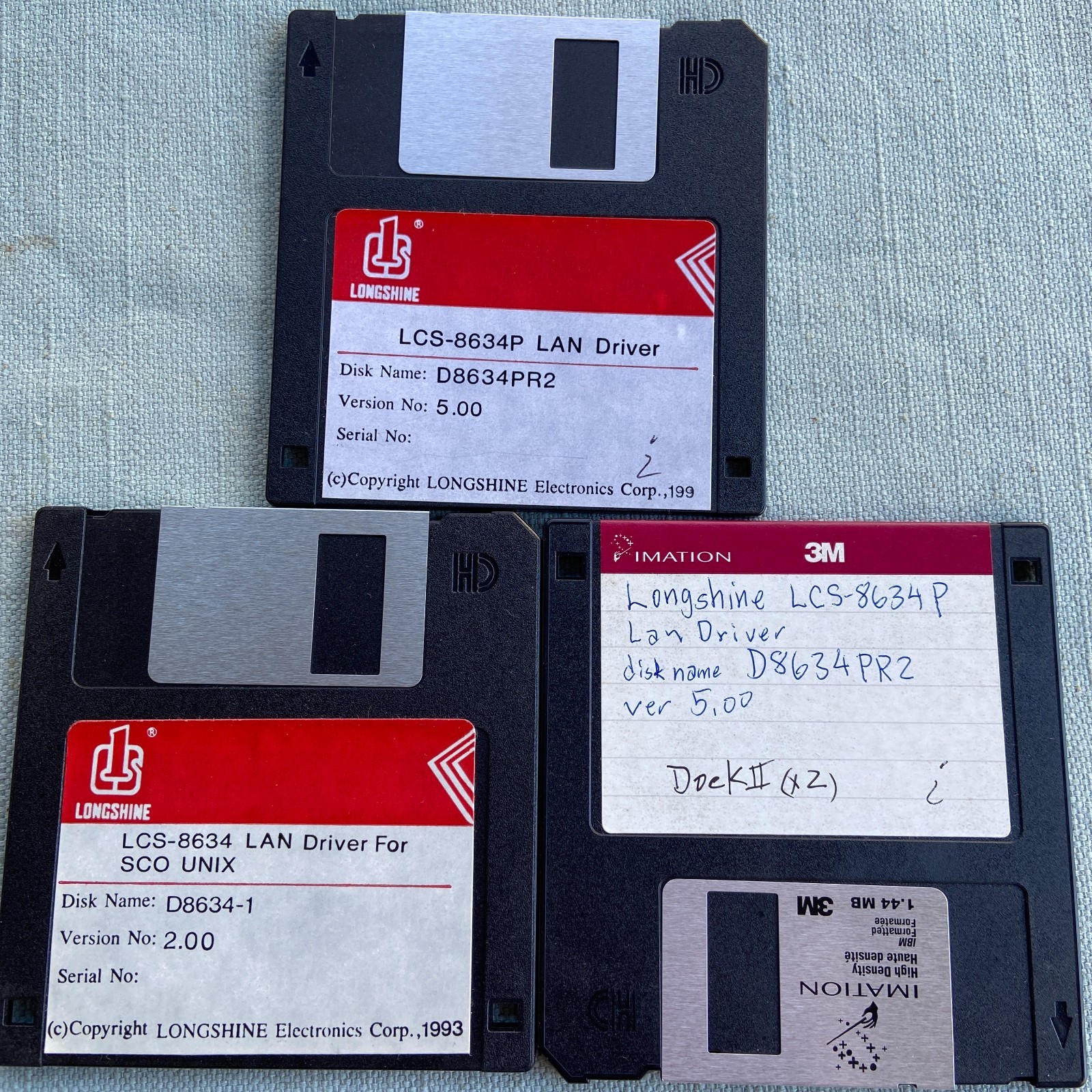 Computer Software Drivers Longshine LAN Network Card Manual Ver 5.00 2.08 SCO Un