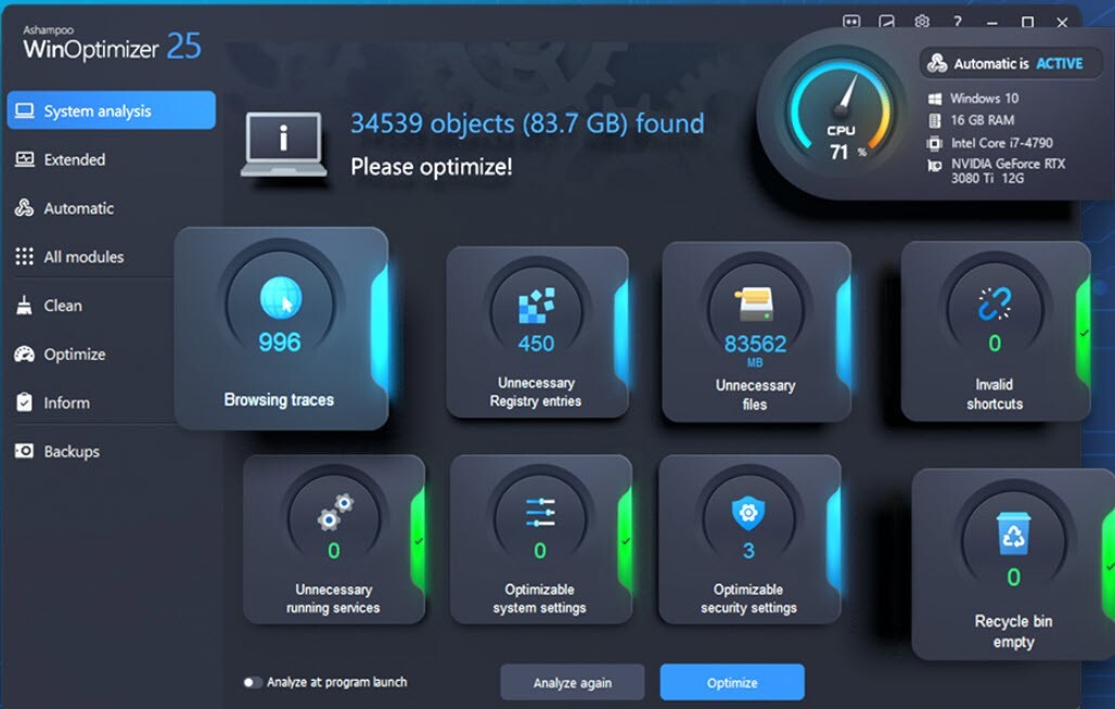 WinOptimizer 25 And Adguard Family Plan Lifetime for Windows up to 9 Devices.