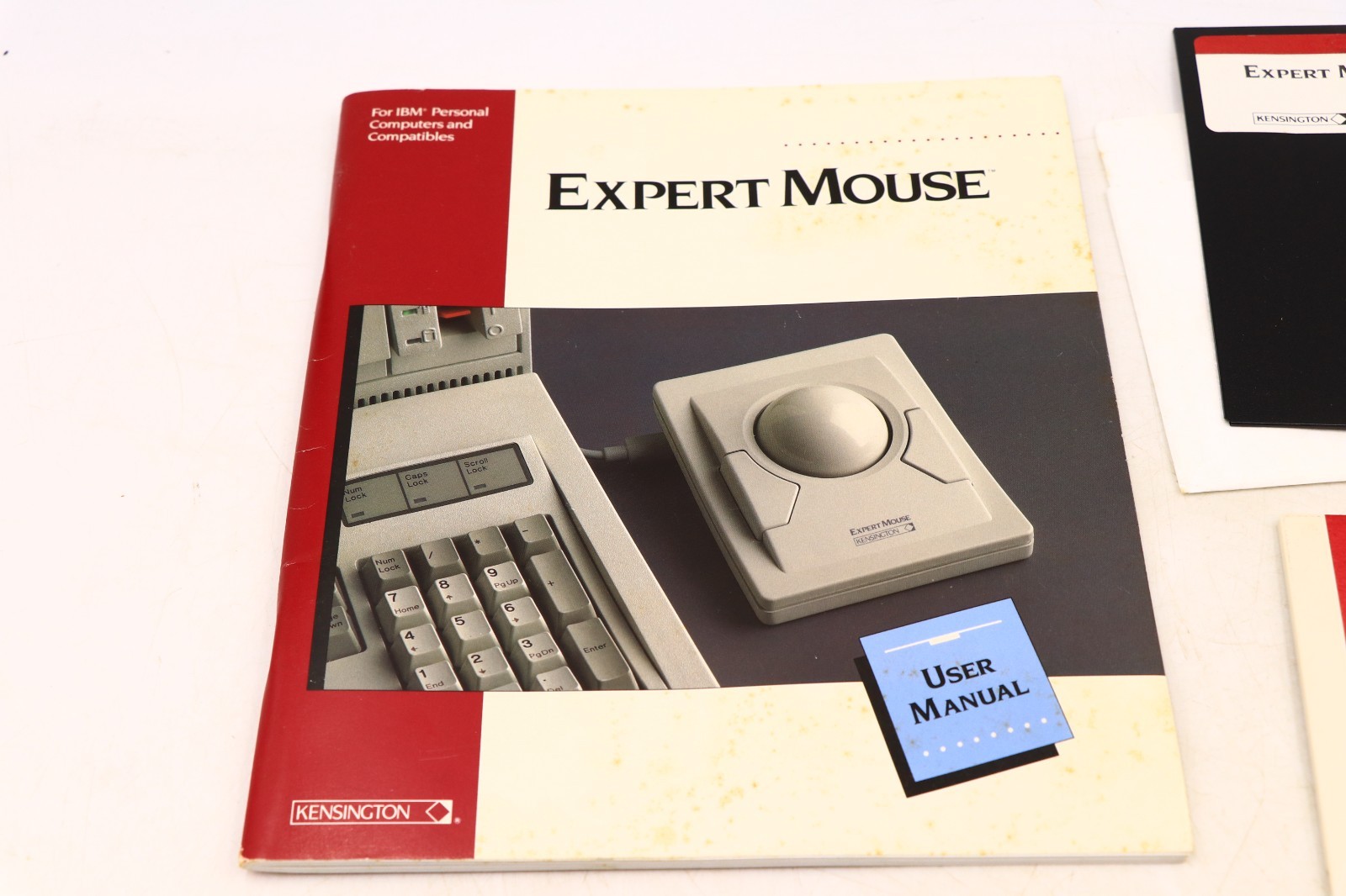 Vintagew Kensington Expert Mouse User Manual & Floppy Disks ONLY IBM Compatibles