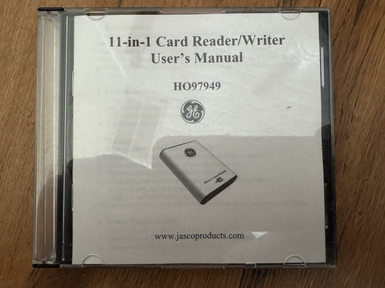 11 In1 Card Reader Writer User Manual CD P/N H097949. Jasco Products ( Only CD)