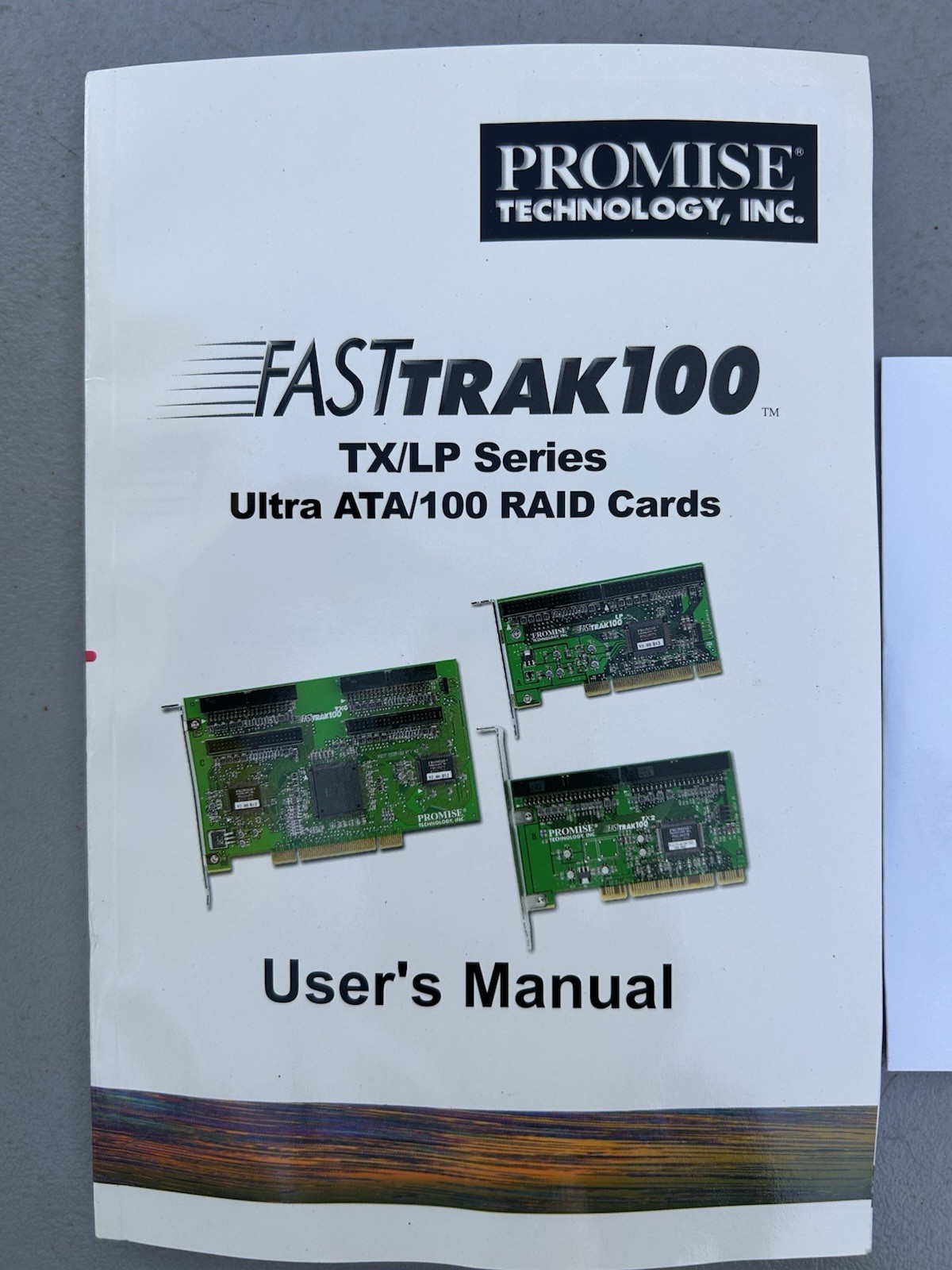 Promise FastTrak100 TX LP Series Original User Manual and Driver CD Disc Bundle