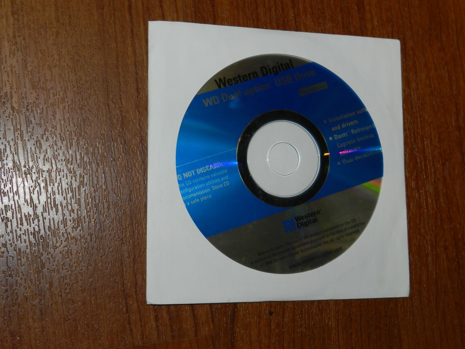 Genuine Western Digital WD Dual-Option USB Drive Release 1.1