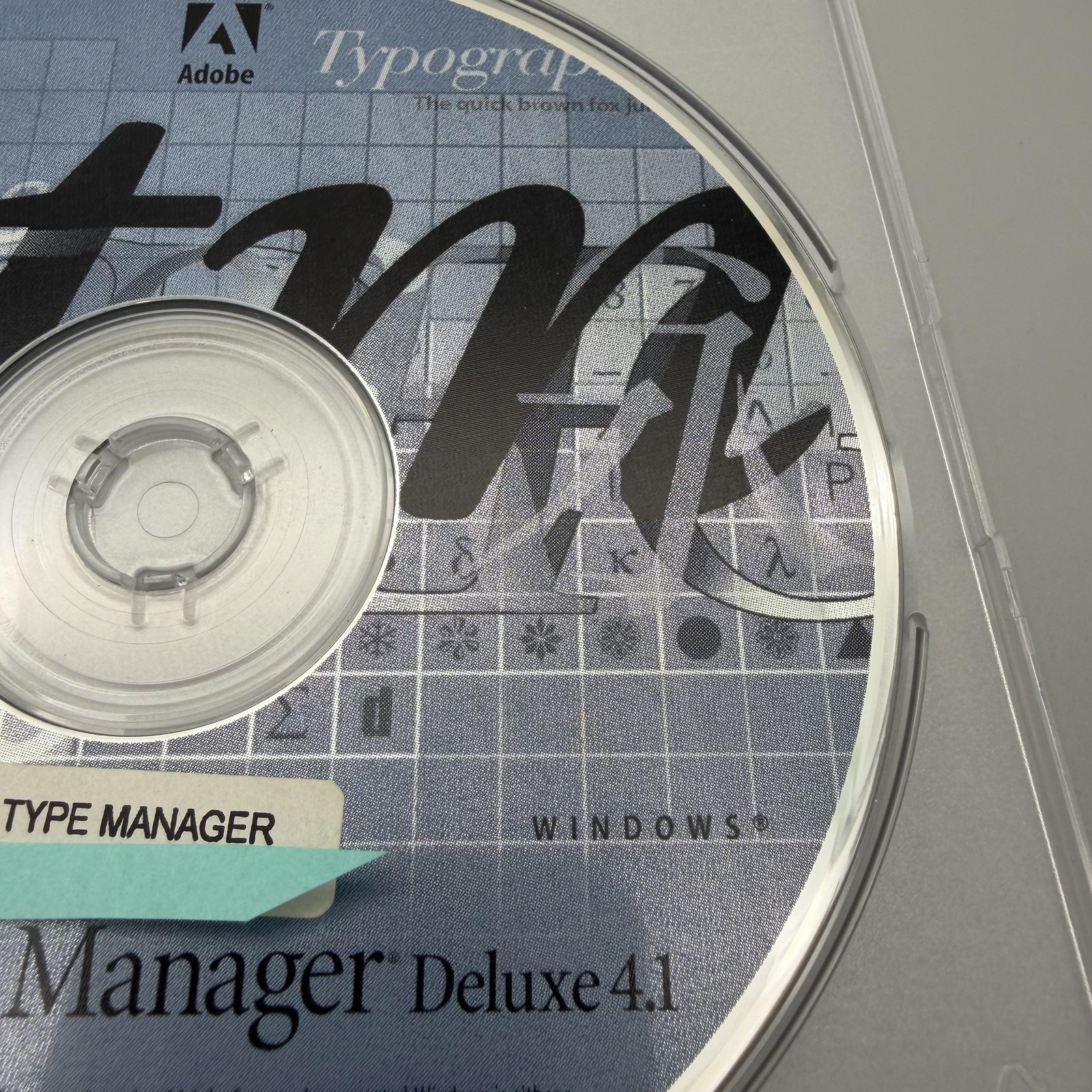 Vintage 1999 Adobe Type Manager Deluxe 4.1 Windows CD-ROM Font Software ATM