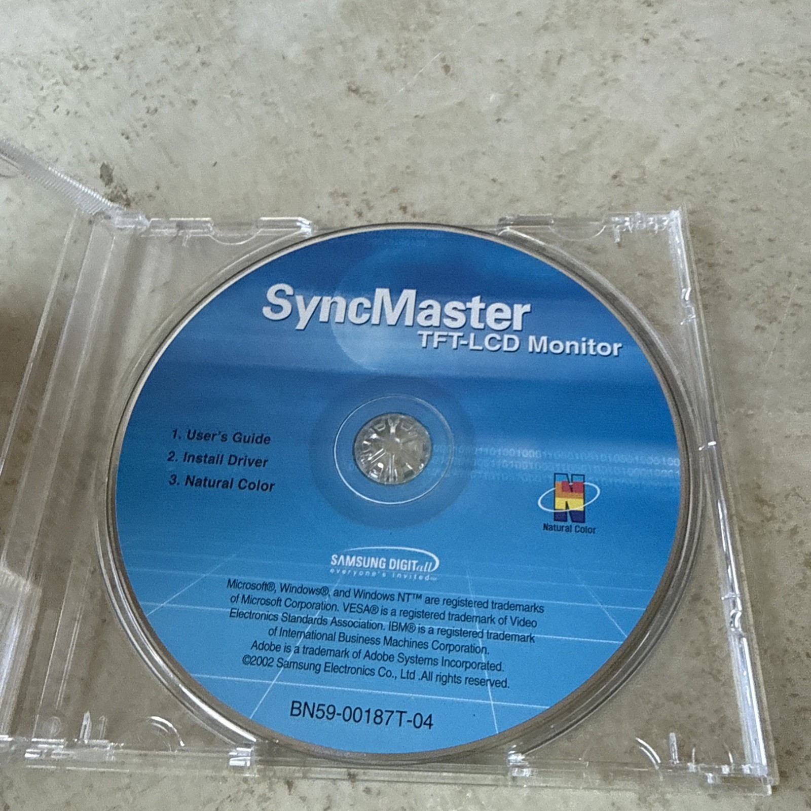 Samsung SyncMaster User’s Guide /Install Driver For TFT-LCD Monitor *Disc Only*