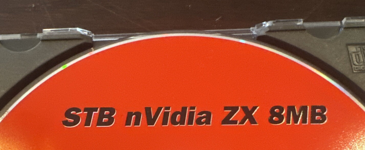 DELL STB Nvidia ZX 8MB – Driver CD – Dell p/N 8302E – P/N 270-0035-001 Win 95 98