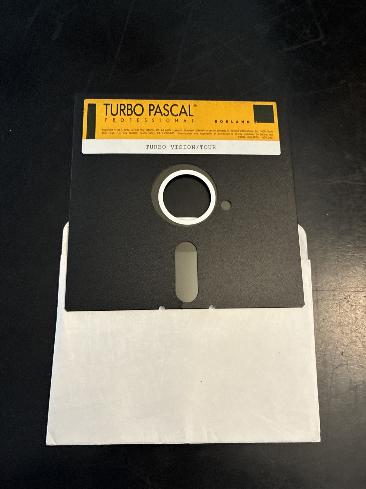 Borland Turbo Pascal – 5 DISK SET – 5.25″ Floppys – 1988, 1990 Vintage Software
